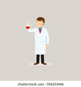 Set of Scientist Character Design Vector