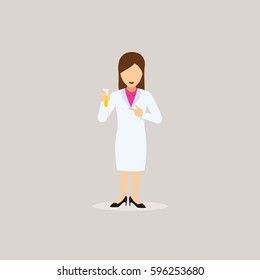 Set of Scientist Character Design Vector