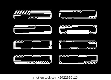 Set of Sci-Fi User Interface Elements.futuristic technology frames interface hud element design