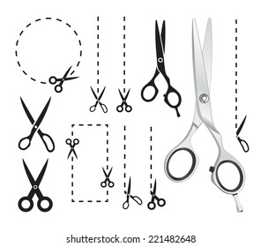 Set of scissors