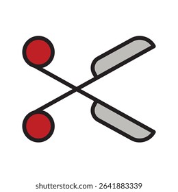 Set of Scissors icon collection. Cut lines with scissors signs. Vector Illustration.Scissors icon. 