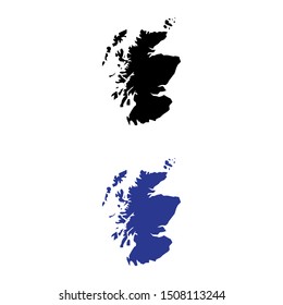 a set of Scotland map icons