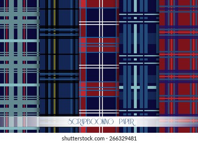 Set of scottish scrapbooking. Elements - for scrapbook and design 
