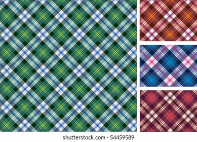 Set of scottish styled pattern