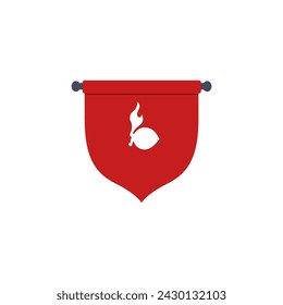set of scout flags commemorating scout day flag