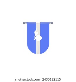 set of scout flags commemorating scout day flag