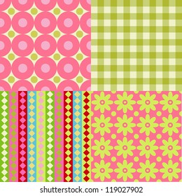Set of Scrapbook Backgrounds