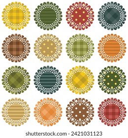 Colección de diseño de decoración de fondo blanco con elementos de libro de recortes 