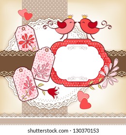 Set for scrapbook. Vector illustration.