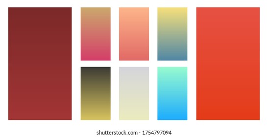 Set of screen gradients with abstract background. Vector

