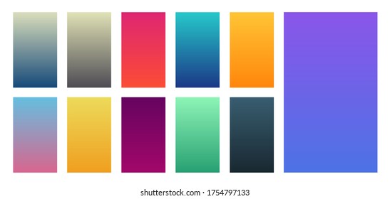 Set Screen Gradients Abstract Background Vector Stock Vector (Royalty ...