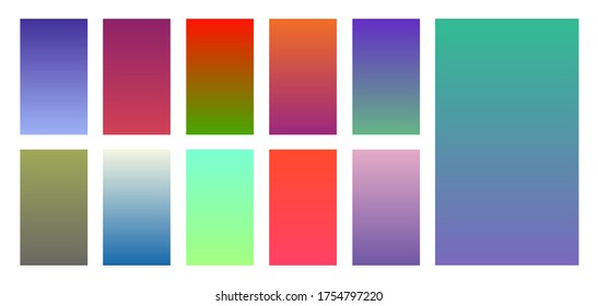 Set Screen Gradients Abstract Background Vector Stock Vector (Royalty ...