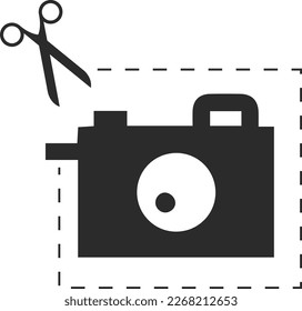 Set of screenshots icon, screenshots symbol black vector