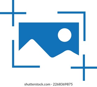Set Set mit Screenshots Symbol, Screenshots Symbol blauer VektorVektorgrafik