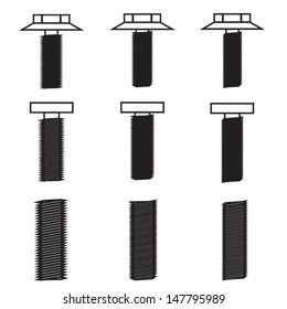 Set of screws icon