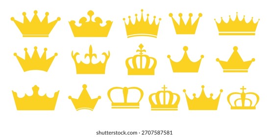 Conjunto de Ilustración vectorial de icono de Scrown
