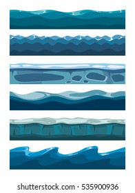 Set sea backgrounds for