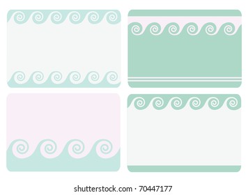 Set of sea frames