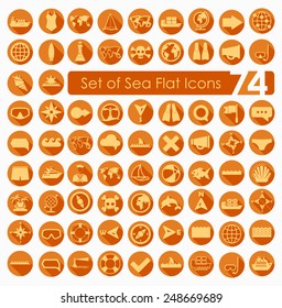 Set of sea icons