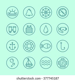 Set sea icons