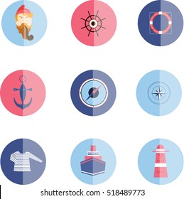 Set of sea icons