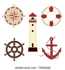 Set of sea icons