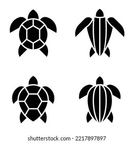 Set of Sea Turtle, Sea Turtle Logo. Icon design. Template elements