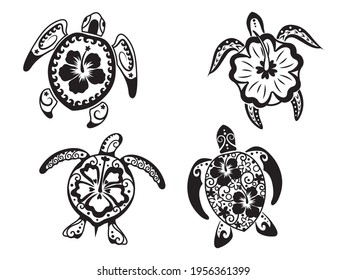 hawaiian turtle outline