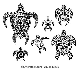Turtle tattoo design Royalty Free Stock SVG Vector and Clip Art