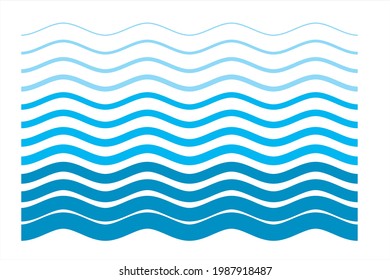 Set of Sea Wave Vector Illustration