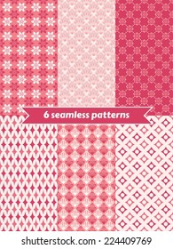 Set of seamless abstract backgrounds. 