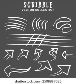 Set of seamless abstract hand-drawn patterns. Vector modern creative backgrounds for your design