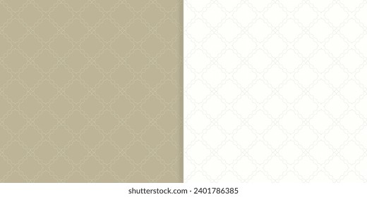 Set of seamless abstract pattern Tribal geometric figures Traditional motives Ethnic background with ornamental decorative elements for background textures fabric surface design packaging Vector illus