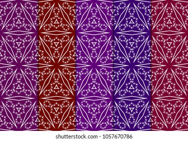 Set of seamless ART DECO pattern with hand drawn texture. Ornament for interior design, greeting cards, birthday or wedding invitations, fabric print. VECTOR