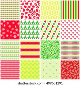 Set seamless background merry christmas