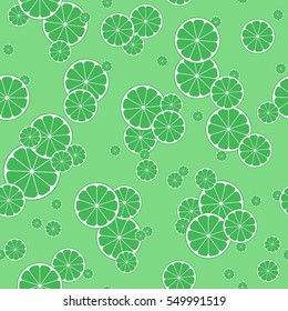 Set seamless backgrounds of citrus: orange, grapefruit, lime, lemon, tangerine. Vector illustration.