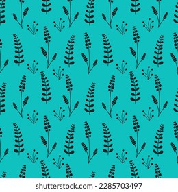 Eine Reihe nahtloser Hintergründe mit duftenden Blumen, 1000x1000, Vektorgrafiken.