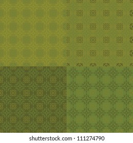set of seamless backgrounds with ornaments