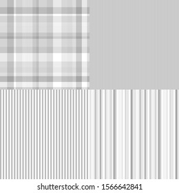 Set of seamless backgrounds. Stripe pattern. Abstract striped wallpaper of the surface. Prints for your design