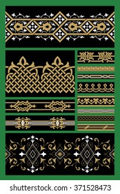 Set of Seamless Borders