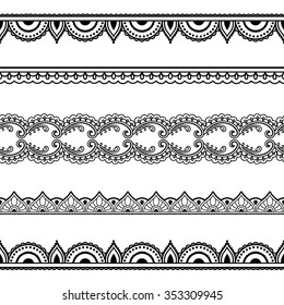 174 Mehndi Border High Res Illustrations - Getty Images