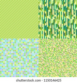 Set of seamless colored patterns. Pretty bright colors. Abstract geometric wallpaper of the surface. Striped backgrounds. Prints for polygraphy, posters, flyers, t-shirts and textiles. Doodle for work