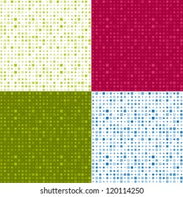 Set of seamless dotted patterns