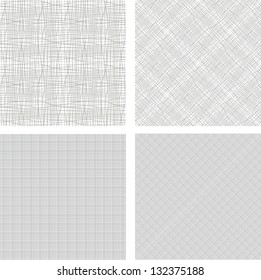 set of seamless fabric texture pattern