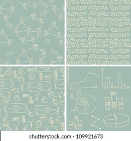 set of seamless finances background