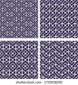 conjunto de patrones geométricos sin soldadura con formas geométricas,Patrón de tejido,Patrón de mosaico,Patrón de alfombra,Patrón de tapiz
