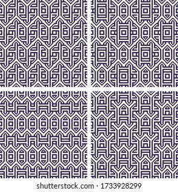 set of seamless geometric pattern with geometric shapes,Fabric pattern,Tile pattern,Carpet pattern,Wallpaper pattern
