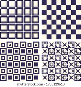 set of seamless geometric pattern with geometric shapes,Fabric pattern,Tile pattern,Carpet pattern,Wallpaper pattern