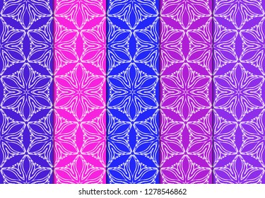 Set of Seamless Geometrical Linear Texture. Backdrop. Vector Illustration. For Design, Wallpaper, Fashion, Print. Blue, red, purple color.