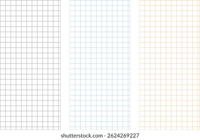 A set of seamless graph paper-like background materials with an aspect ratio of 19.5:9